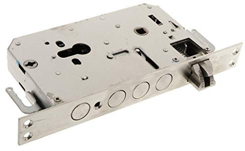 Einsteckschloss,Rohrrahmen Schloss 304 Edelstahl-Deadbolt-Schloss-Körper-tote Bolzen-Mutise-Zylinder Türschloss-Ersatzteil