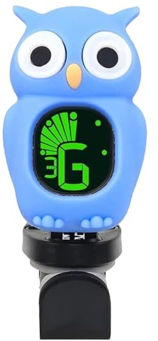 Gitarrklämma Stämmare - Digital Digital Stämmare För Akustiska Gitarrer | Cartoon Owl Elektronisk Digital Akustisk Stämmare | Gitarrstämmare Klämma på Mutter