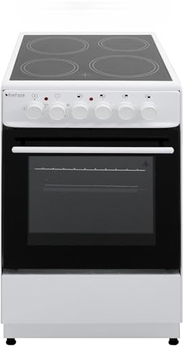 BlueFlame KCF 1000.50 50 cm VitroCeramic Freestanding Electric Cooker - White