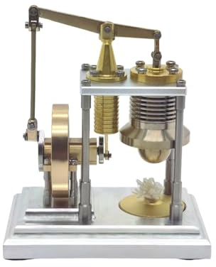 Stirling Engine Kit,Fully Assembled Metal Desktop Model with Alc-ohol Lamp, Functional Educational Science Demo for STEM Learning,Gift for Engineers