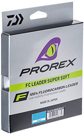 DAIWA Prorex Fluorocarbon Super Soft 50m 0 2mm 2.9kg / 6 39lbs transparent Vorfach Angelschnur 12995-020
