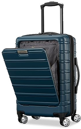 Samsonite Omni 2 Hardside 3 Piece Set - Includes Global Carry-On, Medium, & Large Checked Suitcases - 360° Dual Spinner Wheels - Integrated TSA Lock & Expansion - Amazon Exclusive - Nova Teal
