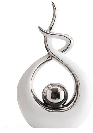CESTATIVO Keramik Statue, Moderne Abstrakte Skulptur, Haus Deko, Tischdekoration für Wohnzimmer, Schlafzimmer, Esszimmer, Büro