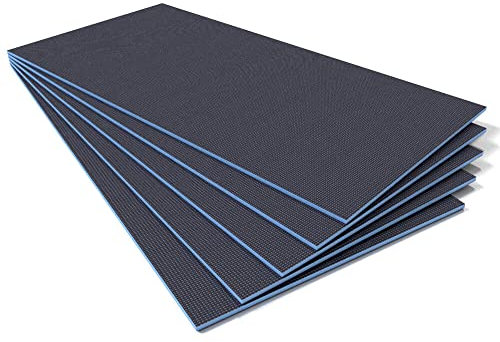 Tile Backer Boards 10mm / 6.48m2-1200 x 600mm, Waterproof Insulation for Underfloor Heating (9 Boards)