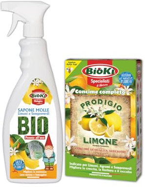 Concime limone e protettivo malattie specifico con Prodigio limone da 900 g e Protettivo da 650 ml. Kit completo limone
