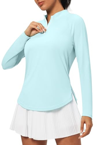 Heathyoga Womens Long Sleeve Workout Tops UPF 50+ UV Protection Golf Shirts