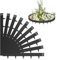 YRHome 10m Verzinkte Rasenkante Metall 16cm Hohe Beeteinfassung Flexible Beetumrandung und Mähkante Rostfeste Wetterfest Gartenpalisade für Rasenbegrenzung Hof und Wege Einfache Montage (Schwarz)