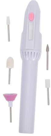 ELAYARD Ponceuse Ongles Électrique Portable Pen-shaped Machine Polisseuse Manucure Multifonctions Silencieuse pour Ongles Mini Meuleuse Sans Batterie pour Femme