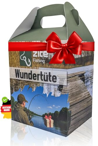 Zite Fishing Wundertüte Angeln | Geschenke für Angler - Überraschungsbox mit Angelzubehör, Kleinteilen & Köder Qualität unterm Baum - Angel Sachen, Angel Geschenk, Angel-Mystery-Box, Geschenk Angler