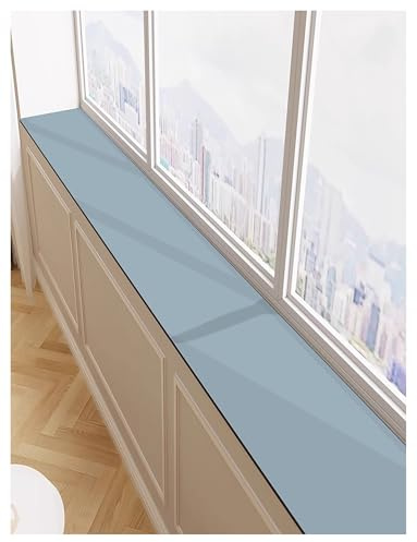 Générique Tapis de Protection de Rebord de fenêtre découpable, Coussin de Protection imperméable for Rebord de fenêtre, Dimensions sur Mesure(Blue,15x200cm/5.9x78.74in)