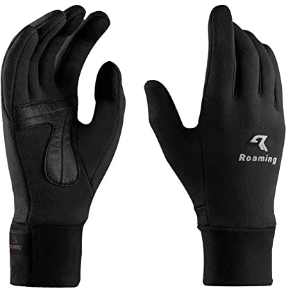 Boyiexin Unisex Polartec Winter Outdoor Gloves Sensitive Touch Screen for Cycling, Riding, Climbing, Scooter etc (Black, Medium)