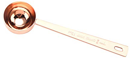 Benoon Misurino per caffè, Cucchiaio Dosatore per caffè in Polvere da Latte in Acciaio Inossidabile con Manico Lungo 15 Ml / 30 Ml Oro Rosa 30ml