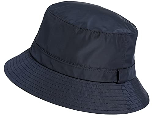 Comhats Unisex Wasserdichter Fischerhut für Spaziergänge, Golf, Safari, Damen-Regenhut, LSF 50+, Sonnenhut, verstellbar, verstaubar, Winddicht, Navy, M