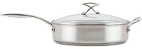 Circulon 70239 Stainless Steel Sauté Pan with Lid and SteelShield Hybrid Stainless and Nonstick Technology