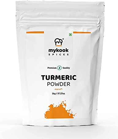 JARA Spezie Haldi Polvere Naturale Curcuma Polvere Masala per Cucinare e Bere (350 Gm)