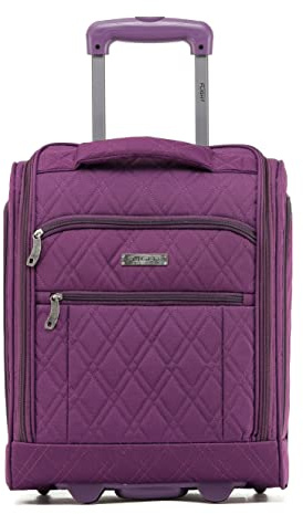 Flight Knight 45x36x20cm easyJet Underseat Carry on Non Priority Approved Bagage a Main - 2 Roues - Ultra Leger Durable Soft Case Textile Cabine Valise