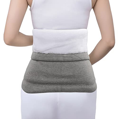 Faxianther Elder Seamless Belly Warming Wrap Band Abdominal Warm Band Breathable Protector Waist Belt Stretchy Waistband Unisex Adults Soft Thermal Tummy Belt Warmer Kidney Stomach Palace