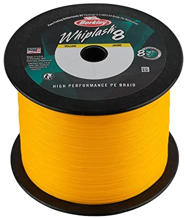 Berkley Whiplash8 Angelschnur, Gelb, 0,06 mm - 10,7 kg - 2188 Jahre
