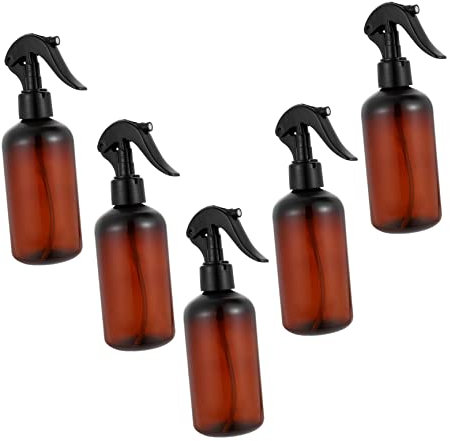 FRCOLOR 5 botellas pulverizadoras de mano, dispensador de líquido, rellenable, pulverizador de jardín, neblina para el pelo, botella pulverizadora para flores, botella de riego en aerosol