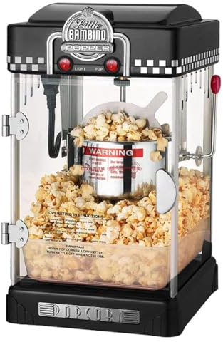 MNBVH Piccola Macchina per Popcorn per Popcorn Completamente Automatica, Macchina per Popcorn Commerciale E Domestica, per Feste per Bambini Home Cinema