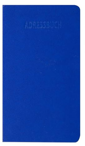 Adressbuch und Telefonbuch / 9,2 x 15,8cm / Farbe: blau