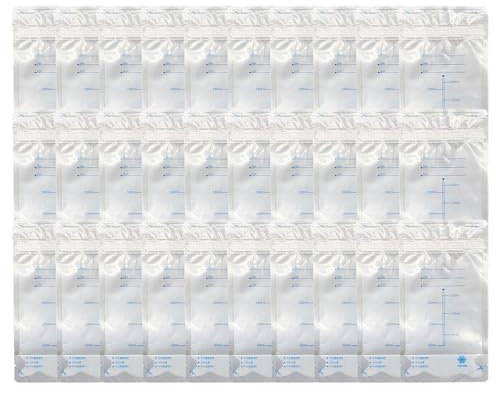 Muttermilchaufbewahrung, 30 Stück, Muttermilchbeutel, Laktations-Gefrierbehälter, 200 ml, auslaufsichere Muttermilch-Gefrierbeutel für Frauen und Mädchen, gefrorene Milchbeutel für Muttermilchsammlung