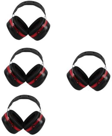 jojofuny 4pièces Casque Anti-bruit Earmuff Professionnel Pour Auditive Pour Travail Sommeil Bruyants Confort Optimal Sons Modèle Ergonomique Mousse De Qualité