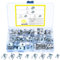 90 Pcs Tuercas de Clip Tornillos Coche, U Clips de Grapas Coche Paneles de Puerta, Clip de Sujeción Tipo U, Tuercas de Clip en U, Tuercas en U de Metal para Automóviles Guardabarros de Parachoques