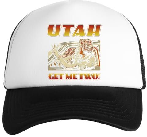 Utah Get Me Two Cappellino da Baseball per Bambini Bianco Snapback Unisex