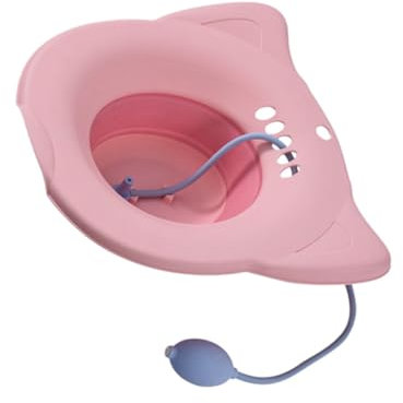 WEKAMOS Badewanne Für Toilette Mit Überlauflöchern Breit Und Tief Für Sitzbäder Leicht Und Tragbar Verdicktes Material Für Langlebigkeit Einfach Zu Waschen Pflegen