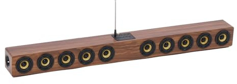 Luocute TRÄ TRADE SOIDBAR HAPPER, 50W 88 Cm Multifunktionell 360 ° Surround Sound HiFi Bluetooth 5.3 Computer Soundbar -högtalare,