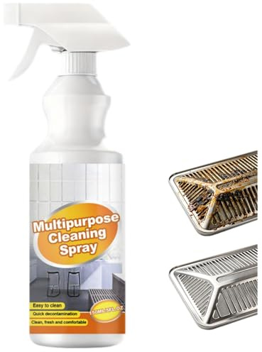 Aktiv skumrenare universell spray, kök fettlösare spray stark, multifunktionell rengöring för köksutrustning, stark fettlösare spray intensivrengöring, ugn spis hällar renare spray (1 st.)