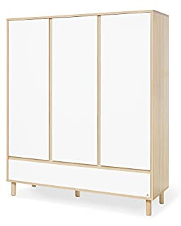 Pinolino Grande Armoire pour Chambre d'enfant Flow avec 3 Portes et 1 tiroir