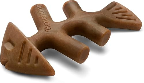 Benebone Indestructible Fishbone Dog Chew Toy for Aggressive Chewers, Long Lasting Tough Boredom Breaker for Dogs, Real Jack Salmon Flavour, For Giant Dog Breeds, Made in the USA.