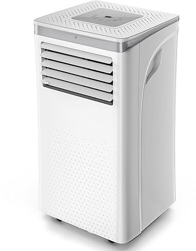 Sonnewelt 7000 BTU Mobiles Klimagerät 4-In-1 Klimaanlage mit Abluftschlauch 2,0kW, Kühlen & Ventilieren & Entfeuchten & 24H Timer, Nachtmodus Raumgröße bis 310m³/h (30㎡)