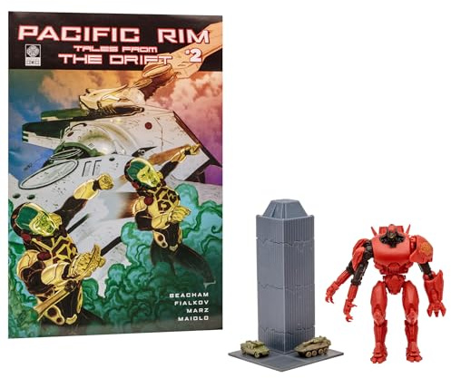 McFarlane Toys Pacific Rim Crimson Typhoon (Jaeger) - Juego de Figuras a Escala de 4 Pulgadas con cómic