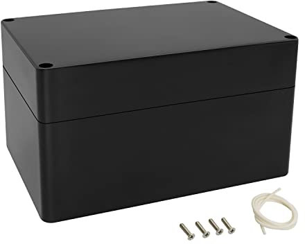 LeMotech Projekt Box ABS Kunststoff Verteilerkasten IP65 Wasserdicht Elektrische Boxen Universal Gehäuse Schwarz Außengröße 160x110x90mm(1 Stück)