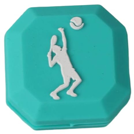 Folpus Amortiguador de Vibraciones para Raqueta de Tenis, vibración de, Regalo, Adorno, fácil instalación, Verde