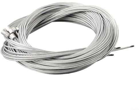 Gdfnmogo Stainless Steel Derailleur Cable for Bicycle Gear Shift - Rear Inner Cable Wire, 2.1m Length, Galvanized Steel Core with Smooth Coat