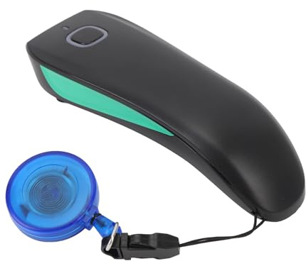 Chiyyak Mini Scanner di Codici a Barre 1D Wireless, Lettore di Codici a Barre Portatile Portatile con Connessione 3 in 1 BT 2.4G USB, Compatibile con Tablet POS Telefono per