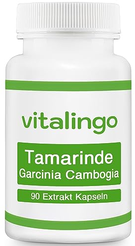 Tamarinde Extrakt 90 Kapseln - Je Kapsel 400mg Garcinia Cambogia (60% HCA, Hydroxyzitronensäure)