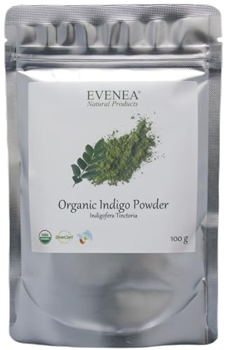 Organic Indigo Leaf Powder from India - Pure and Premium Quality (100g)