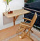 Wandklapptisch Sondrio eckig Teak Massivholz Abmessungen 80 x 50 cm + 40,- €