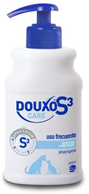 DOUXO S3 Care - Champú - para Perros y Gatos- Higiene - Uso frecuente - Suaviza y Protege - Fragancia hipoalergénica - 200ml