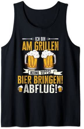 Grillmeister Bin am Grill Papa BBQ Barbecue Evening Tank Top