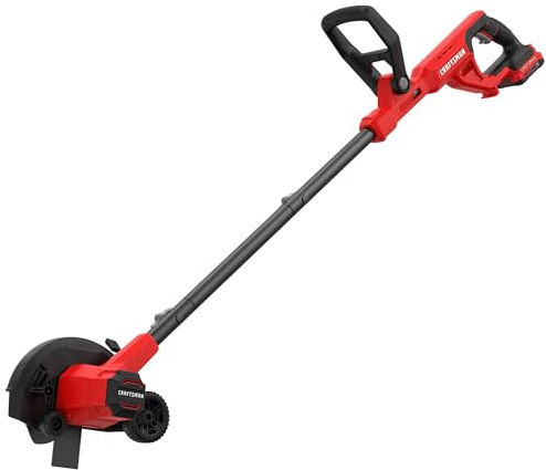 CRAFTSMAN Cordless Edger Lawn Tool, 20V MAX Battery, Charger and Blade Included, Lightweight Lawn Edger, 7.5 in Cutting Width, 1000 Ft of Edging per Charge (CMCED400D1)