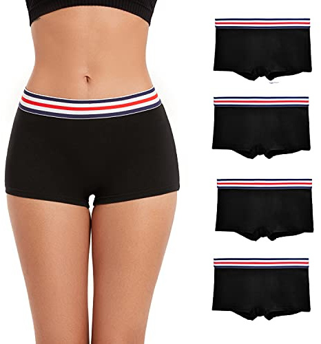 ZLYC Boxer Confortable en Coton pour Femme