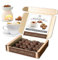 Spiced Cappuccino Wax Melts - 16 x 5g Strong Cappuccino Fragrance Wax Melts in an Elegant Presentation Gift Box Spotless Leopard Scented Candles Gift - Made in UK