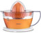 Sogo Presse-agrumes électrique à jus d'orange et de citron avec 2 cônes et couvercle, automatique, puissant et silencieux, carafe 0,5 litre, blanc, 40 W (SS-5223)