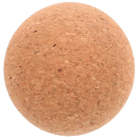 Baluue Pelota de Masaje de Corcho 70 Mm, Masajeador Muscular Pequeño para Cuello y Pies, Bola Rodante Práctica para Fascia y Terapia en Casa y Gimnasio